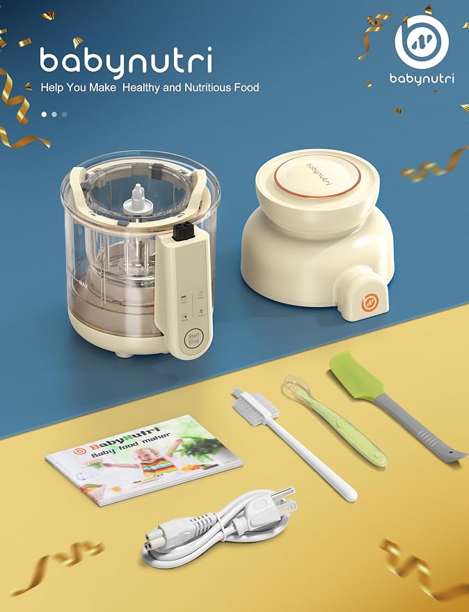 Auto Baby Food Maker, Glass Baby Food Mills, Baby Blender & Steamer and Puree - Image 7