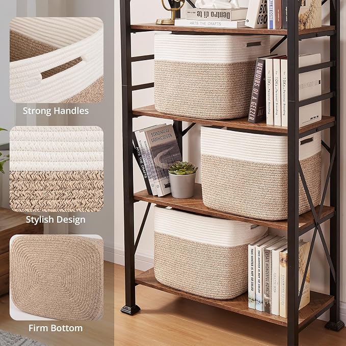 OIAHOMY 13 Kallax Inch Cube Storage Bins, Kallax Insert Storage Baskets - Image 3