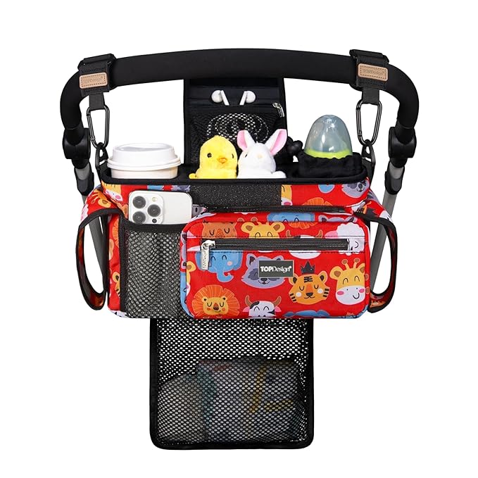 TOPDesign Universal Baby Stroller Organizer, Stroller Caddy by TOPDesign