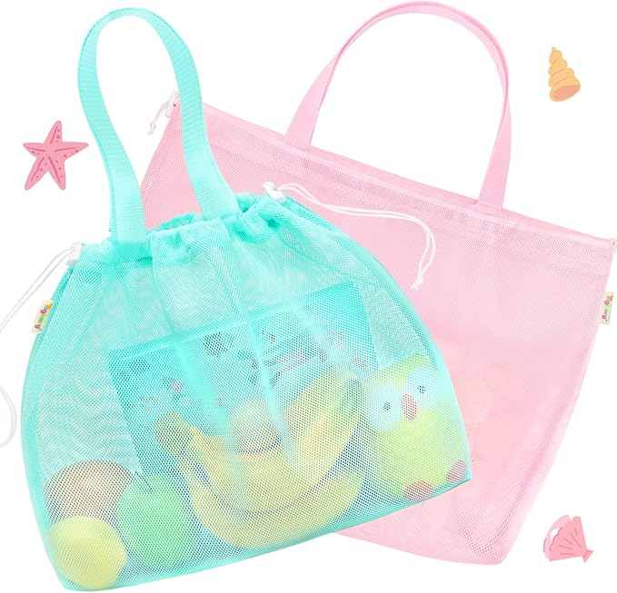 Tagitary Beach Toys Kids Beach Bag Tote by Tagitary