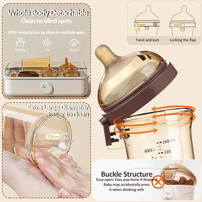 PPSU Baby Bottle, Bottles for Breastfed Babies - Image 6