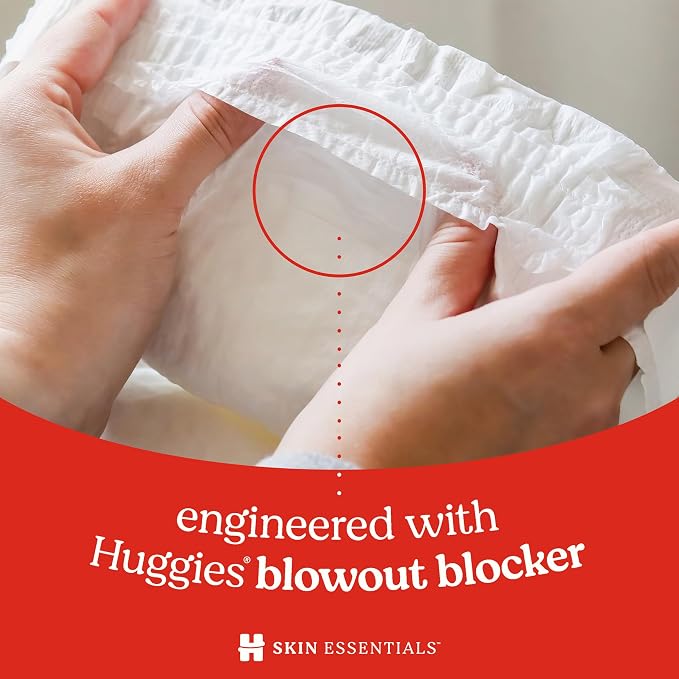 Huggies Size 3 Diapers, Skin Essentials Baby Diapers, Size 3, Packaging May Vary - Image 9