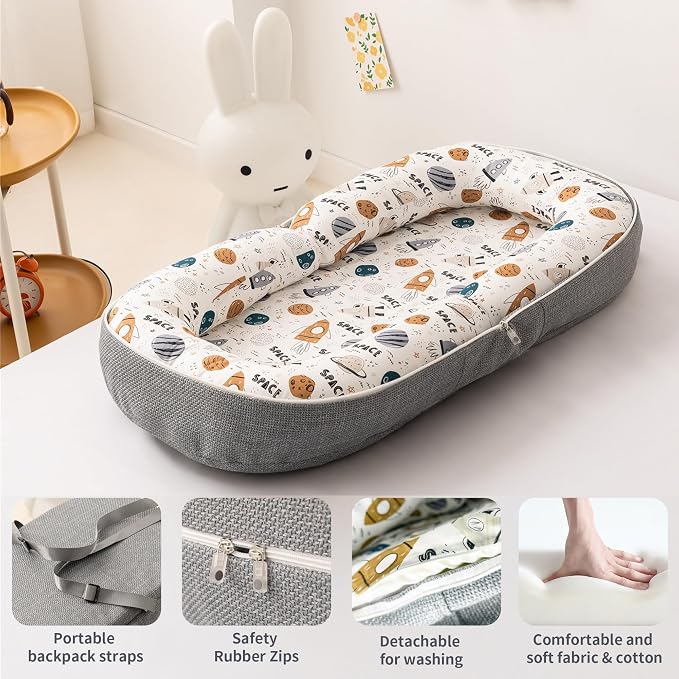 Baby Lounger, Foldable Infant Nest - Image 6