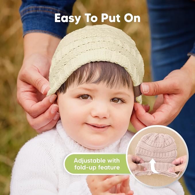 3-Pack Baby Beanies for Boys, Girls - Image 8