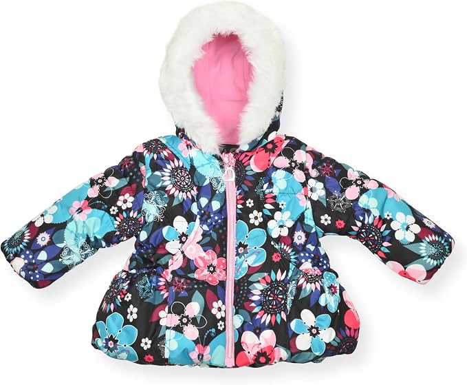 Arctic Quest Little Girls Bib Snow Pants and Ski Jacket Water-Resistant Snowsuit - Image 2