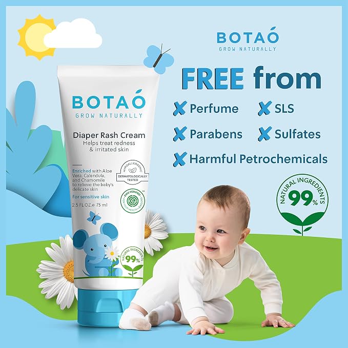 Baby's Natural Diaper Cream | Organic Diaper Cream EWG Verified | Naturally - Image 2