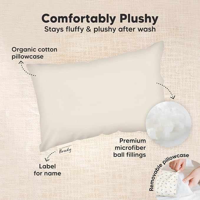 Mini Toddler Pillow with Pillowcase - Image 6