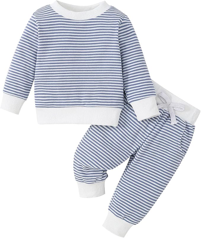 Toddler Baby Boy Fall Winter Clothes Crewneck Long Sleeve Sweatshirt Pullover by Unknown