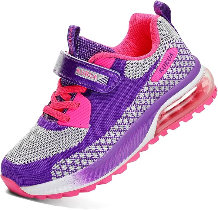 KUBUA Kids Sneakers for Boys Girls Running Tennis Shoes Lightweight Breathable by KUBUA
