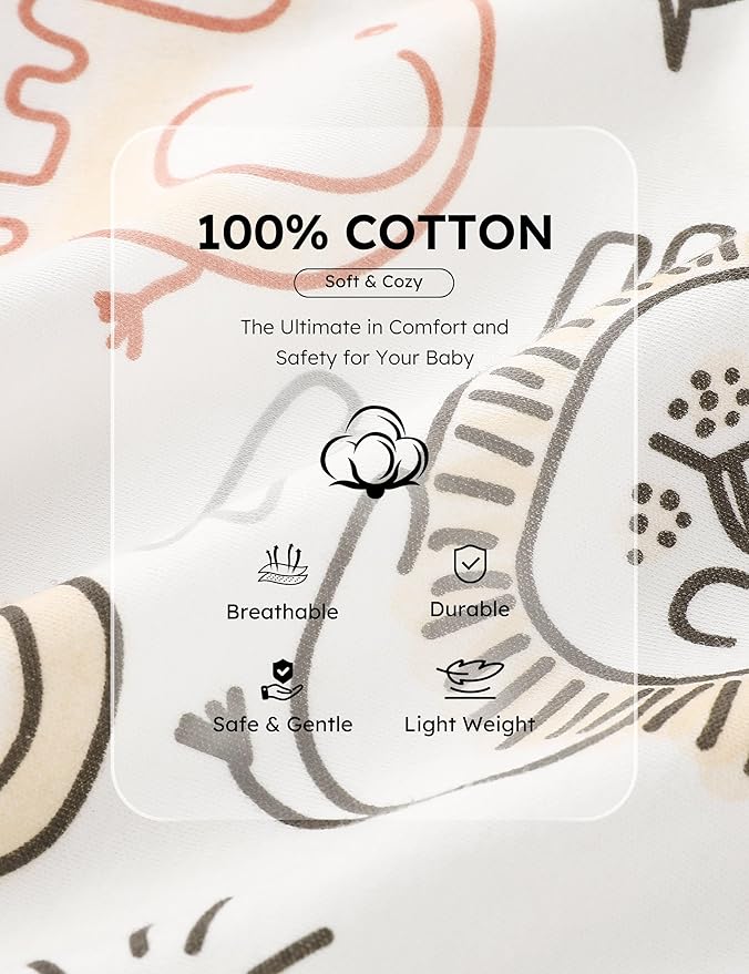 Yoofoss Baby Pajamas 100% Cotton Baby Sleepers - Image 6