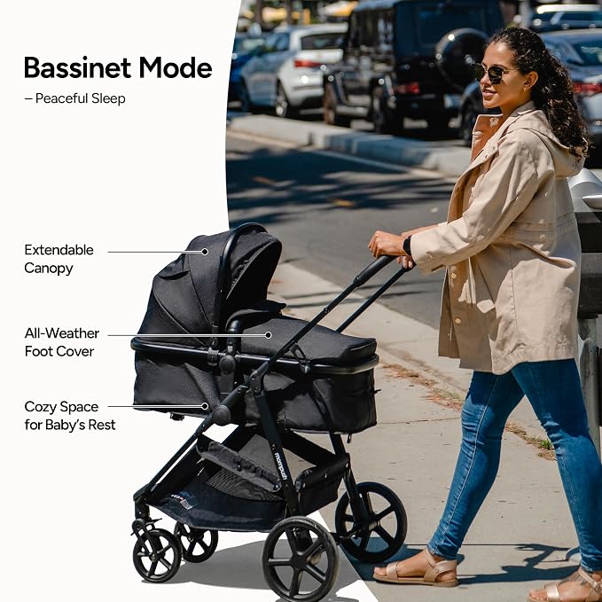Mompush Wiz 2 in 1 Baby Stroller - Image 2