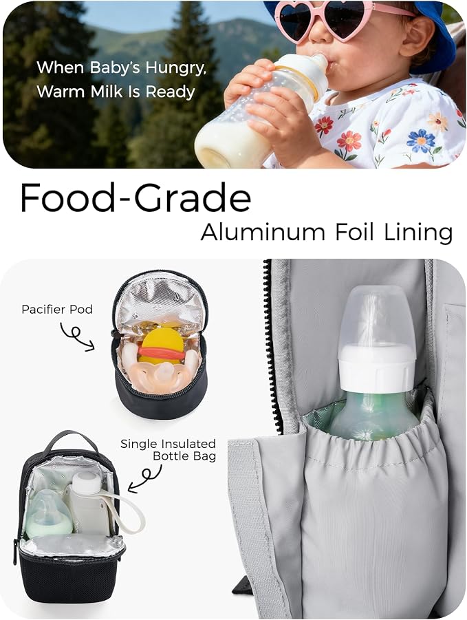 Momcozy Urban Diaper Bag Backpack - Image 7