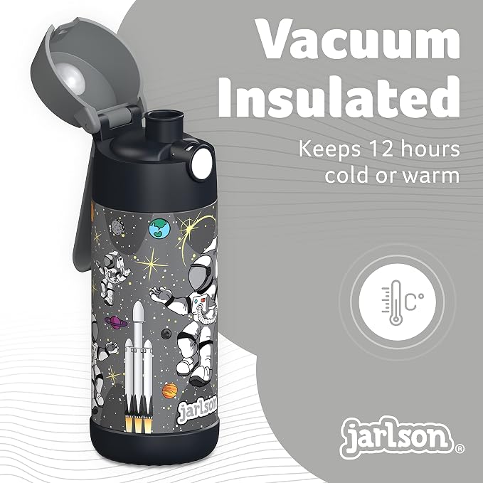 Jarlson® Mali Children's Water Bottle, Thermal Stainless Steel Water Bottle - Image 2