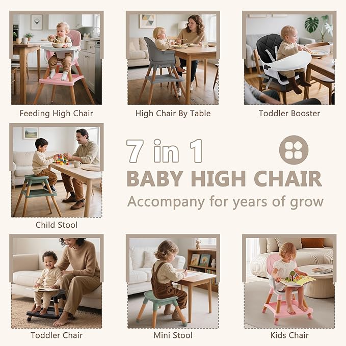 Kinder King 7 in 1 Baby High Chair - Image 2