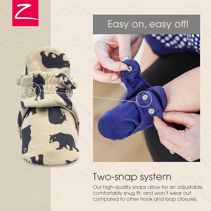 Zutano Organic Baby Booties Newborn Infant, Lost Baby Socks Solution, 18-24 - Image 3