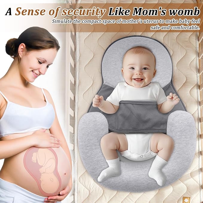 kornsurte Baby Lounger Pillow, Breastfeeding Feeding Pillow Reflux Reducing - Image 2
