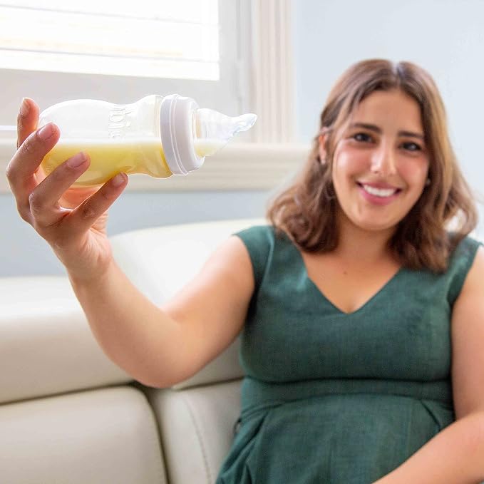 Minbie 3 Month+ Breastfeeding Baby Bottle, BPA-Free Kit - Image 7