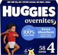 Huggies Overnites Size 4 Overnight Diapers, 58 Ct, Packaging May Vary by Huggies%C2%AE