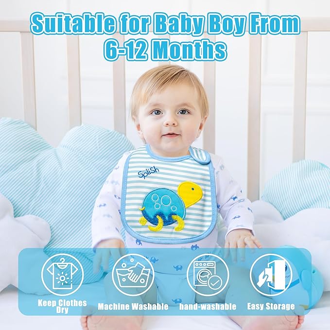 Cotton Waterproof Baby Bibs - Image 5