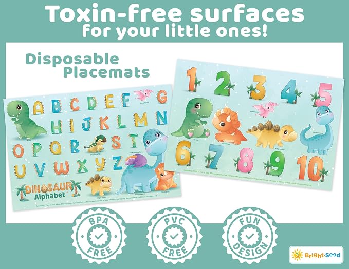 Disposable Placemats for Baby, Toddlers and Kids, 40 Disposable Baby Placemats - Image 2