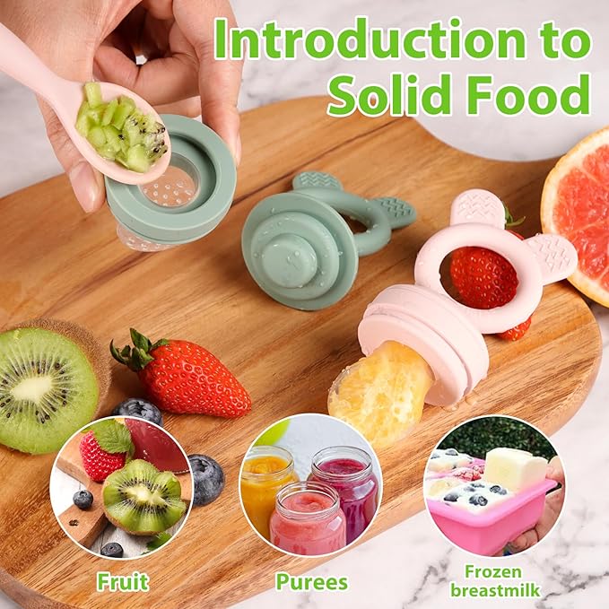 Bessentials Bunny Baby Fresh Fruit Food Feeder - Image 3