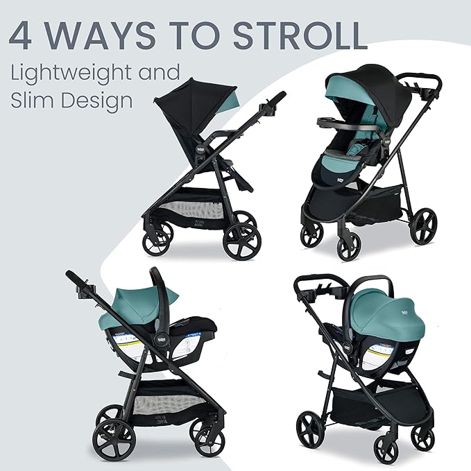 Britax Willow Brook S+ Baby Travel System, Infant Car Seat and Stroller Combo - Image 2