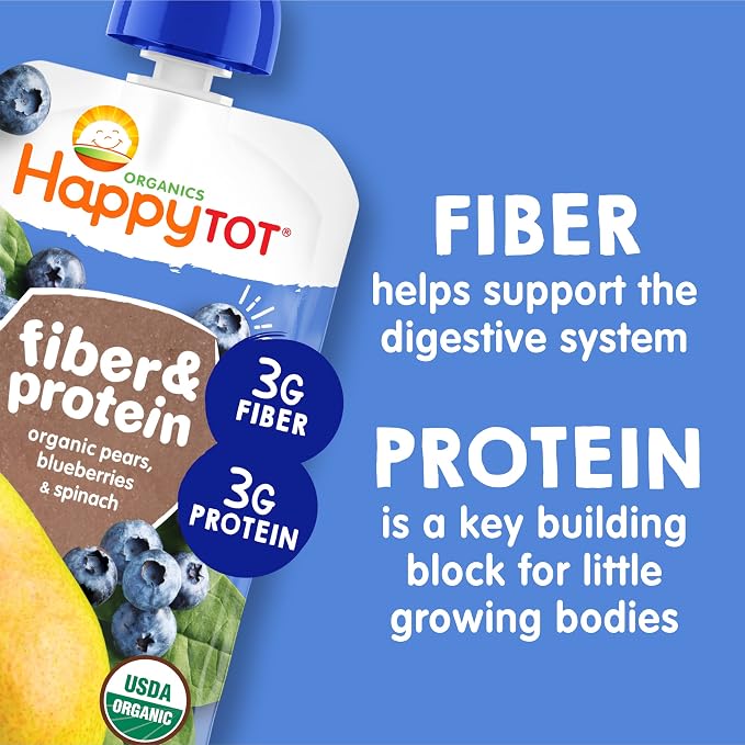 Happy Tot Organics Stage 4 Baby Food Pouches, Gluten Free, Vegan Snack - Image 6