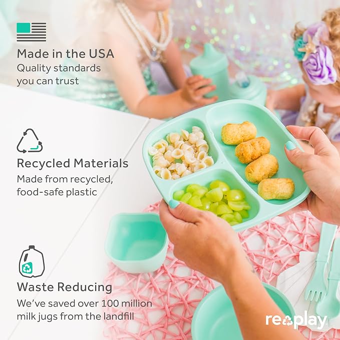 Re-Play Toddler Plates with Dividers - Image 2