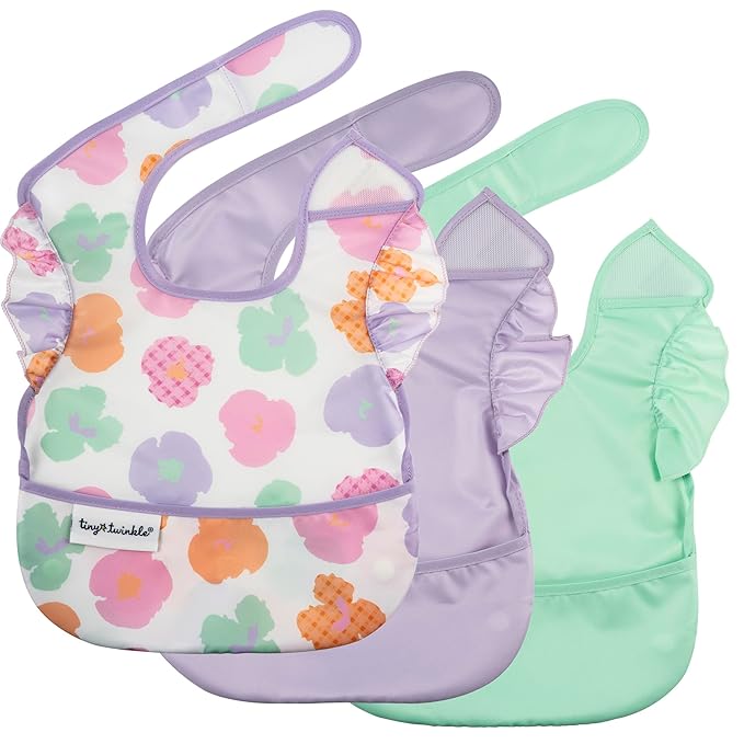 Tiny Twinkle Mess Proof Baby Bibs by TinyTwinkle
