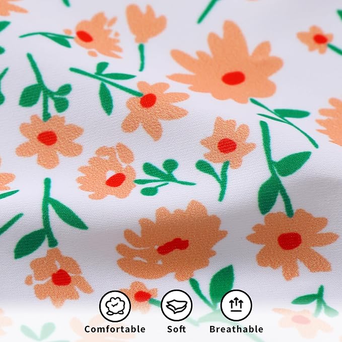 YOUNGER TREE Infant Baby Girls Swimsuit Long Sleeve Swimsuits One Piece - Image 6