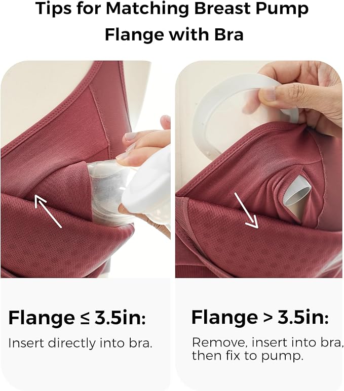 Momcozy Hands-Free Pumping Bra, Wireless & Seamless HF010 Breast Pump Bra - Image 7