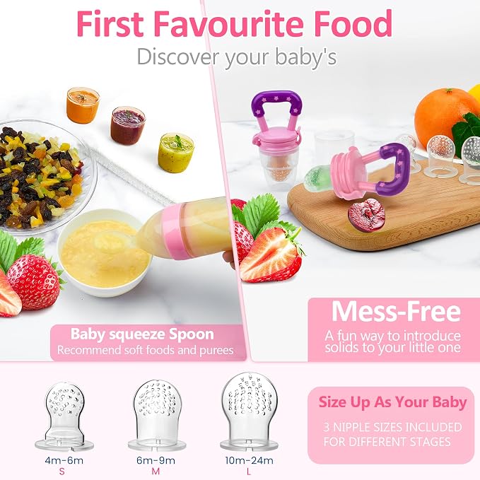 WAJIAYON Baby Fruit Feeder Pacifier | Infant Food Feeder Pacifier & Food - Image 2