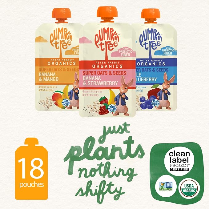Pumpkin Tree Peter Rabbit Organics Super Oats & Seeds Variety Pack - Image 4