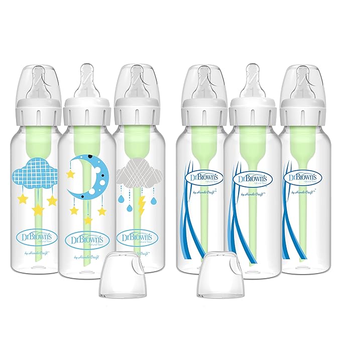 Dr. Brown’s Natural Flow® Anti-Colic Options+™ Narrow Baby Bottles 8 oz/250 mL by DrBrowns