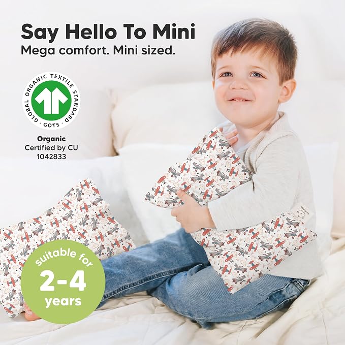 Mini Toddler Pillow with Pillowcase - Image 3
