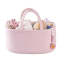 Baby Diaper Caddy Organizer for Girl Boy Rope Nursery Storage Bin Basket by XUANGUO