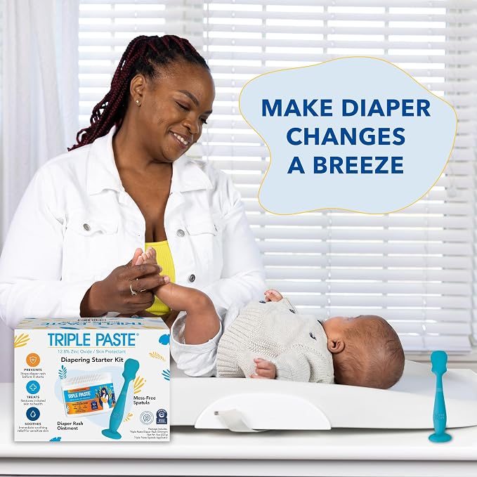 Triple Paste Diaper Rash Cream and Spatula Bundle - 8 oz Zinc Oxide Ointment - Image 6