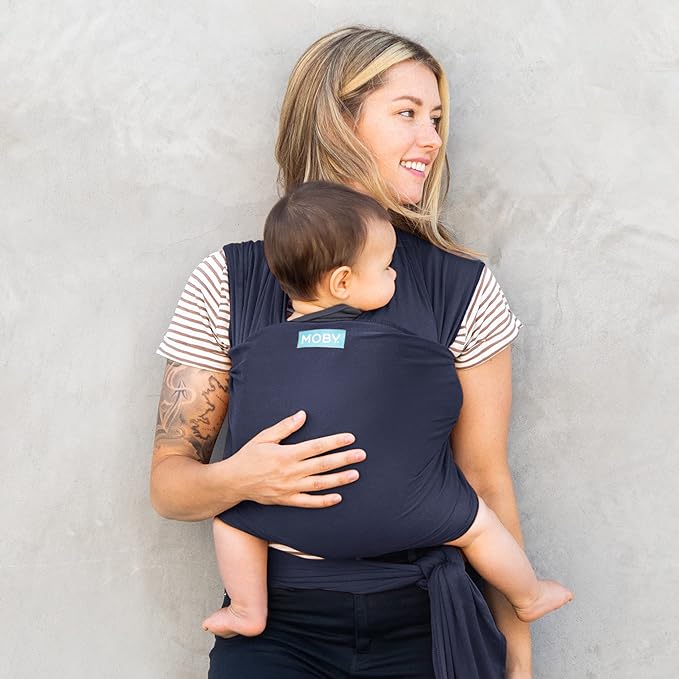 Moby Baby Wrap Carrier Classic for Newborns to Toddlers, Infant Sling Carrier by MOBYBabyCarrier