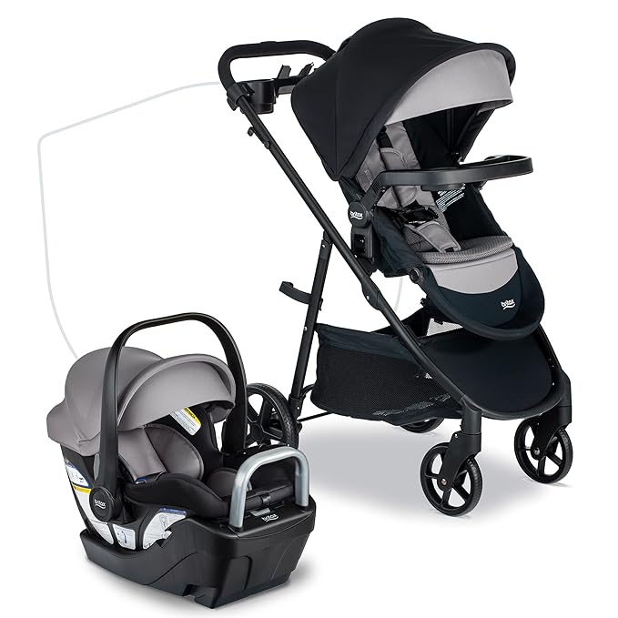 Britax Willow Brook S+ Baby Travel System, Infant Car Seat and Stroller Combo by Britax
