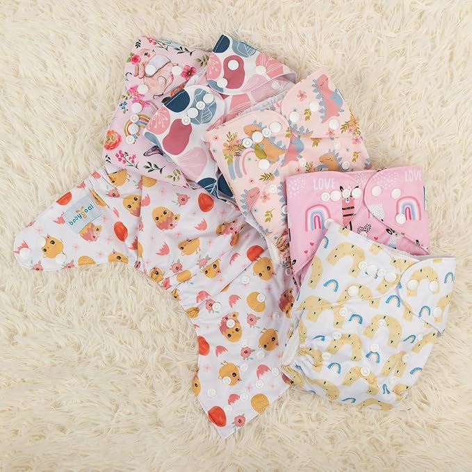babygoal Reusable Cloth Diapers 6 Pack - Image 6