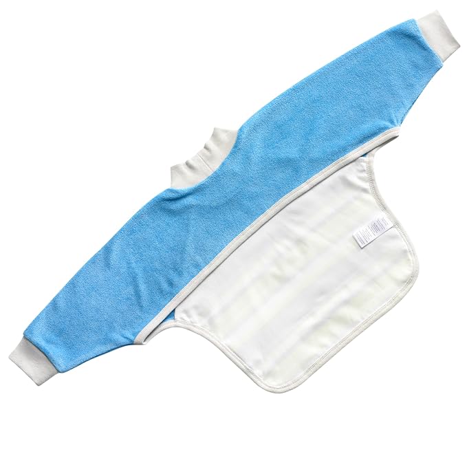 Kiddologic Bibit-all Baby Feeding Bib, Long Sleeves - Image 2