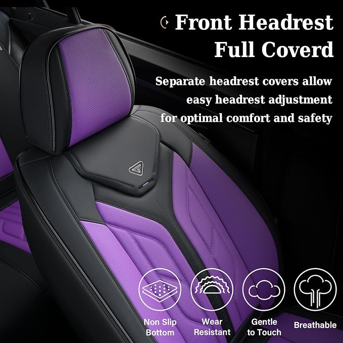 Coverado Front Seat Covers, Leather Seat Covers - Image 5
