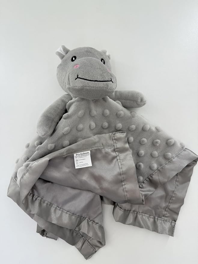 Pro Goleem Hippo Loveys for Babies, Soft Security Blanket Baby Snuggle Toy - Image 4