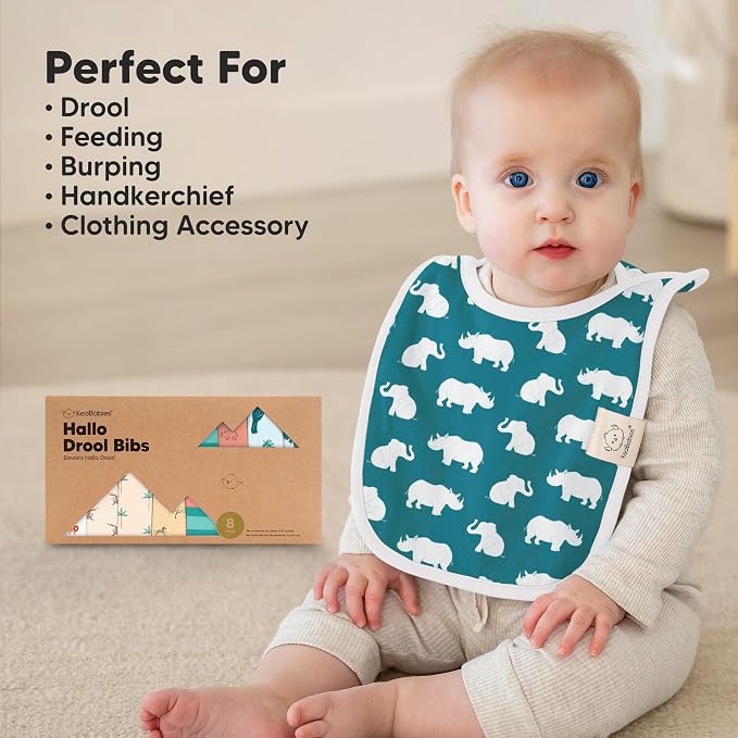 8-Pack Baby Bibs for Boys, Girls - Image 8
