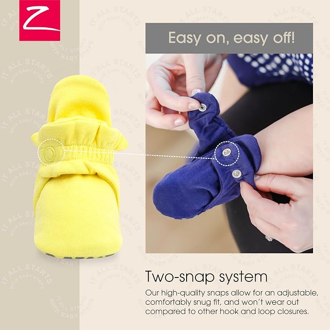 Zutano Organic Baby Booties Newborn Infant, Lost Baby Socks Solution, 18-24 - Image 3