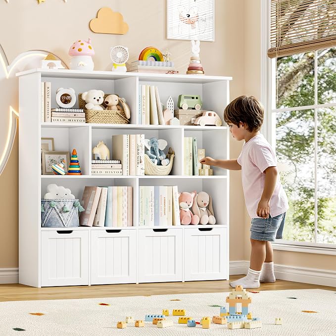 FINETONES Toy Storage Organizer, Kids Bookshelf - Image 8