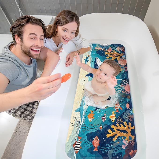 XIYUNTE Baby Bath Mat for Tub Non Slip Kids Bath Mat - Image 8