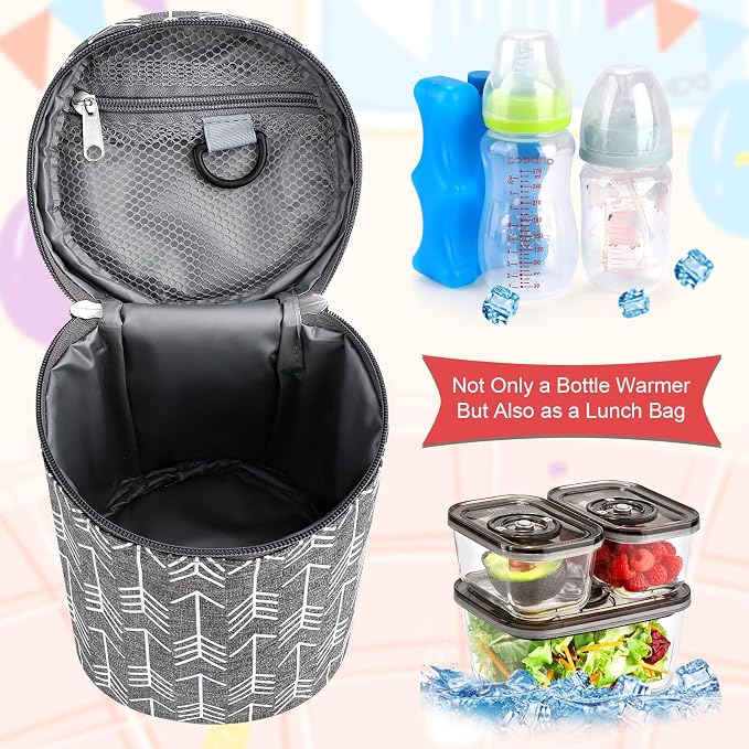 Accmor Breastmilk Cooler Bag, Insulated Baby Bottle Cooler Tote Bags - Image 6