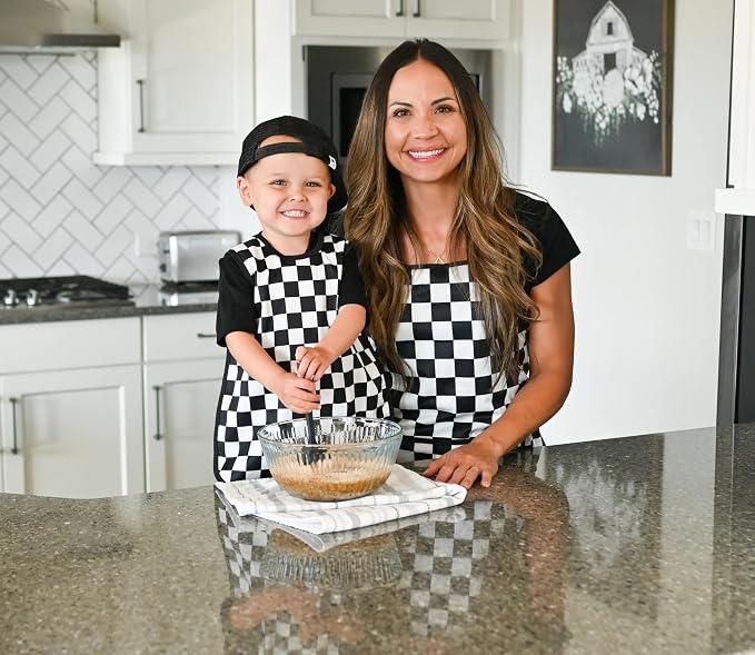 BapronBaby Black Checkerboard Bapron - Image 9
