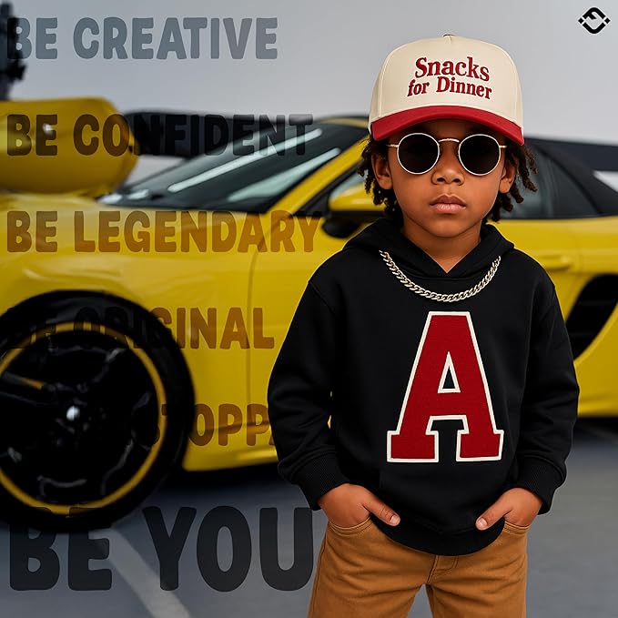 Funky Junque Premium Kids Trucker Hat Vintage Snapback Baseball Cap - Image 8